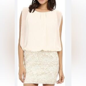 NWT ❤️❤️Aidan by Aidan Mattox Cream Embellished Mini Dress size 10